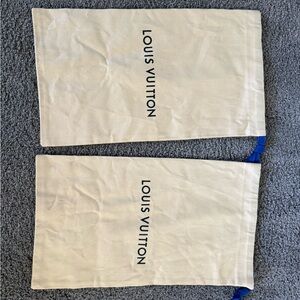 Louis Vuitton Cream Dust Bags